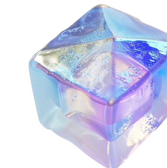 Iridescent cube concept art
